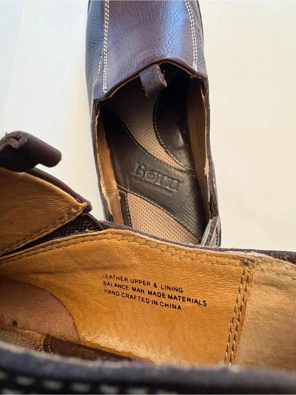 Born Women's Dark Brown Leather Slip-On Loafers